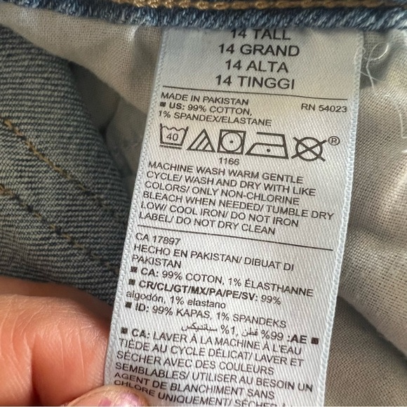 14 tall Curvy OG straight Old Navy Jean’s - Picture 9 of 11